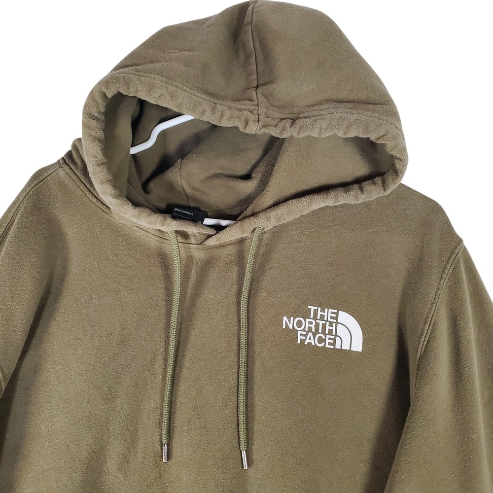 The North Face Mens XL Olive Green Box Logo Never Stop Exploring Hoodie Pullover
